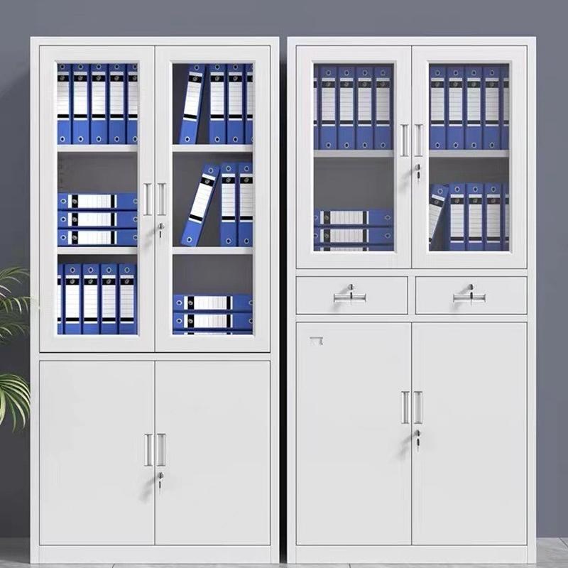 铁艺文件柜铁皮档案柜凭证柜通玻文件办公室办事处储存文件档案柜