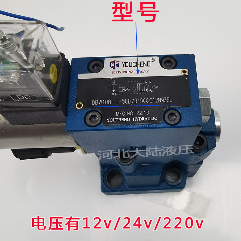 现货电磁控制压力 DBW10B-1-50B/156CG12Z5L型号电控可调溢流