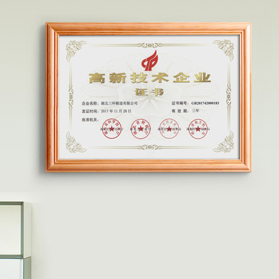 高新企业框a4相框a3营业执照框摆台技术商标授权书挂墙定制