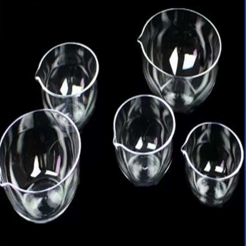 化科石英蒸发皿圆底平底耐高温透光性能优实验石英玻璃仪器石英蒸