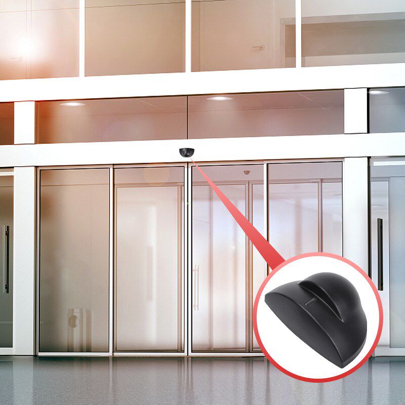 广告门人行通道感应开关门禁防夹红外自动开门平移门微波感应器