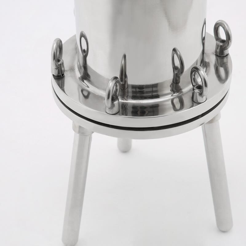 不锈钢圆盘桶式过滤器304/316耐腐蚀单向饮料制药分离过滤器