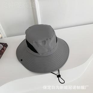 夏季 速干户外防旅晒渔夫帽叠游透帽可XRS折帽子休闲遮阳登山帽气
