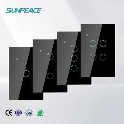 C5触摸智开关插家座酒店宾馆能触控式开关用香TMV金槟色玻璃面板