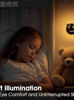 卧表情灯LED趣笑脸灯挂墙小熊灯房灯味间多功能警示手势ZHF室手掌