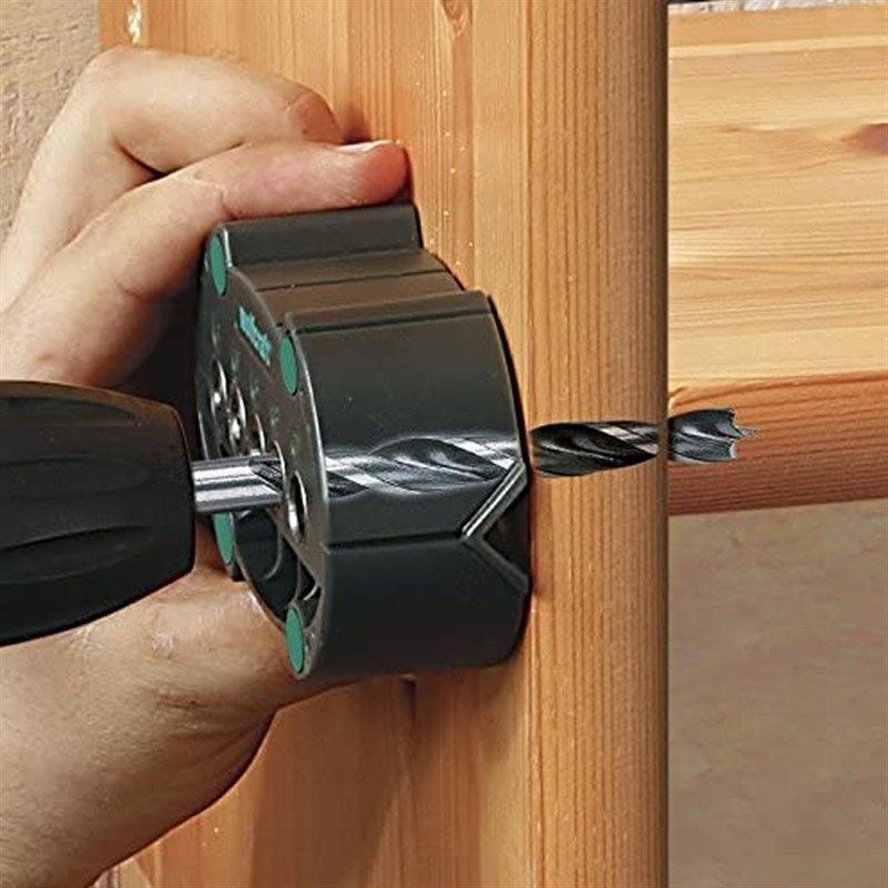 德国进口狼工wolfcraft木工小型定位斜打孔器电钻辅助diy太空猴子