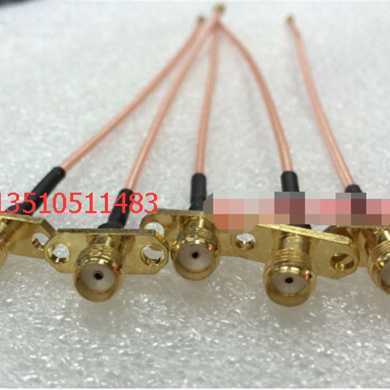 网桥AP射频线IPEX/SMA-KKF跳线 50欧高频IPX转SMA母带法兰信号线