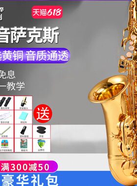 ALLISON艾森利 萨克斯管乐器初学者中音降e调考级送笛头哨片礼包