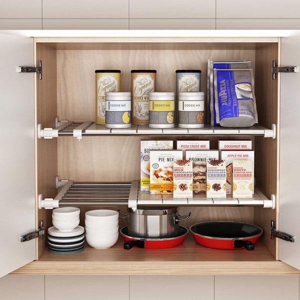 厨房下水架分层置物架吊柜储物架收纳橱柜内隔层分隔板衣柜以信,厨房/烹饪用具,厨房抽屉置物架,淘宝优惠券,粉丝福利购,淘宝优惠卷