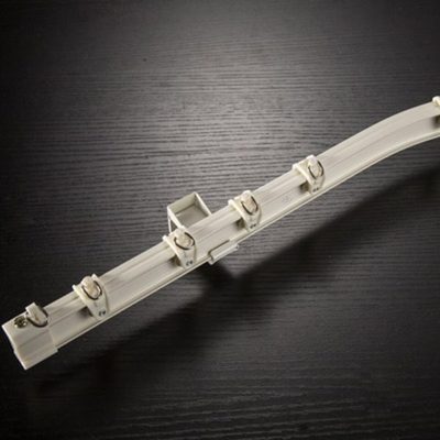 飘窗窗帘轨道可弯曲铝合金弯轨滑轨侧装顶装弧型窗帘轨道