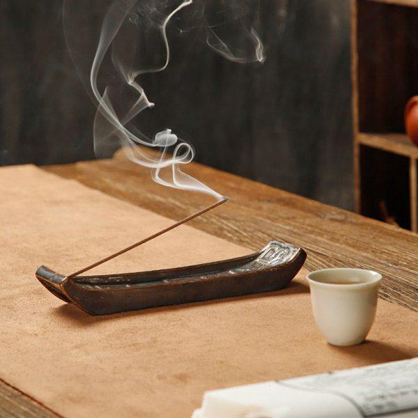 陶瓷仿古香插古风香薰炉家用香道托盘卧香点香器插香台中式线香座,家居饰品,香薰炉,淘宝优惠券,粉丝福利购,淘宝优惠卷