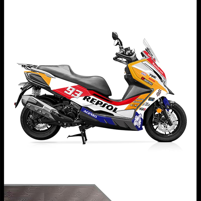 适用光阳S250改装贴纸贴花全车保护贴膜车身贴加厚水晶膜版画贴画