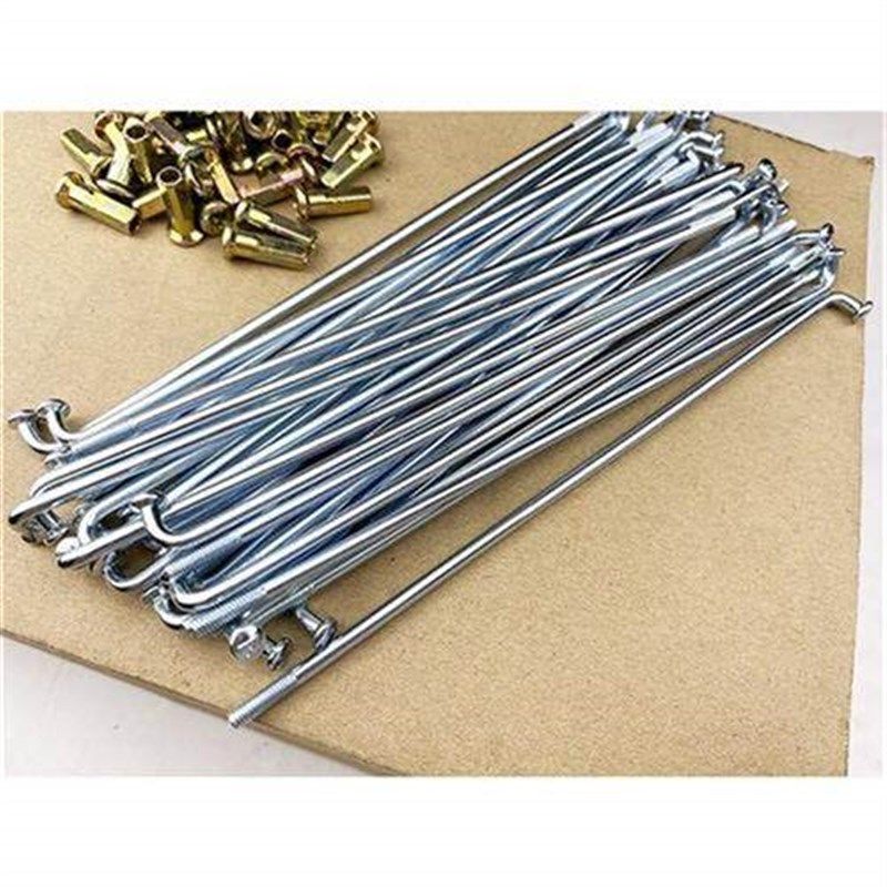 摩托车加粗钢线嘉陵JH70前后轮钢丝钢线轮圈辐条车条S1.60X17钢条