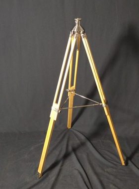 摄影机复古怀旧实木三脚架相机摄像机用老式实木展示脚架支架摆件