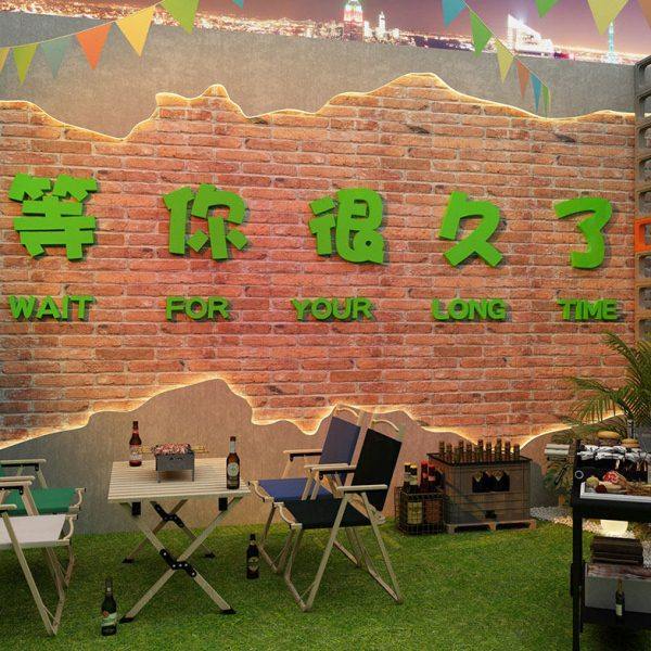 网红打卡拍照区布置露营风小酒吧馆装饰品场景布置烧烤店墙面创意,家居饰品,文化墙贴,淘宝优惠券,粉丝福利购,淘宝优惠卷