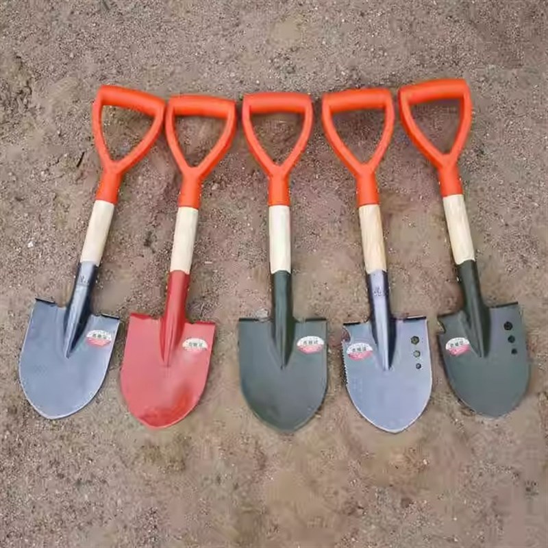 锰钢沙滩铲园艺铁锹家用小尖铲子种菜种花工具户外钓.鱼挖土铲子
