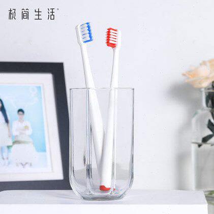 纳美极简生活进口软毛牙刷情侣AB款斜切毛6005软毛小头柔软护龈
