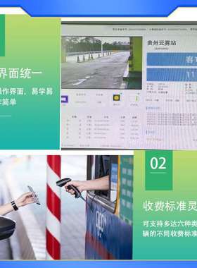 高速公路收费费系统软硬件ECT电子不停车收费站智能抓拍车牌识别
