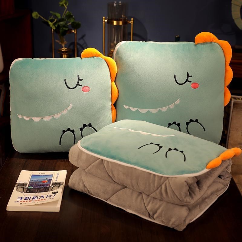 抱枕被子两用办公室午睡小枕头车载毯子汽车内车用折叠夏季可爱