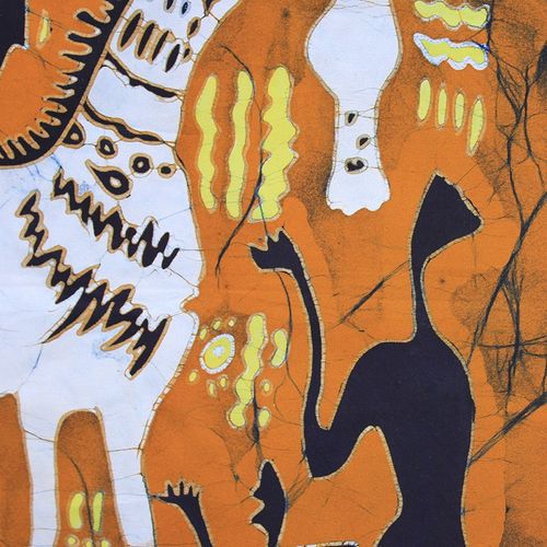 抽象蜡染画布艺挂画民族风特色马装饰画玄关卫生间挂帘沙发背景画