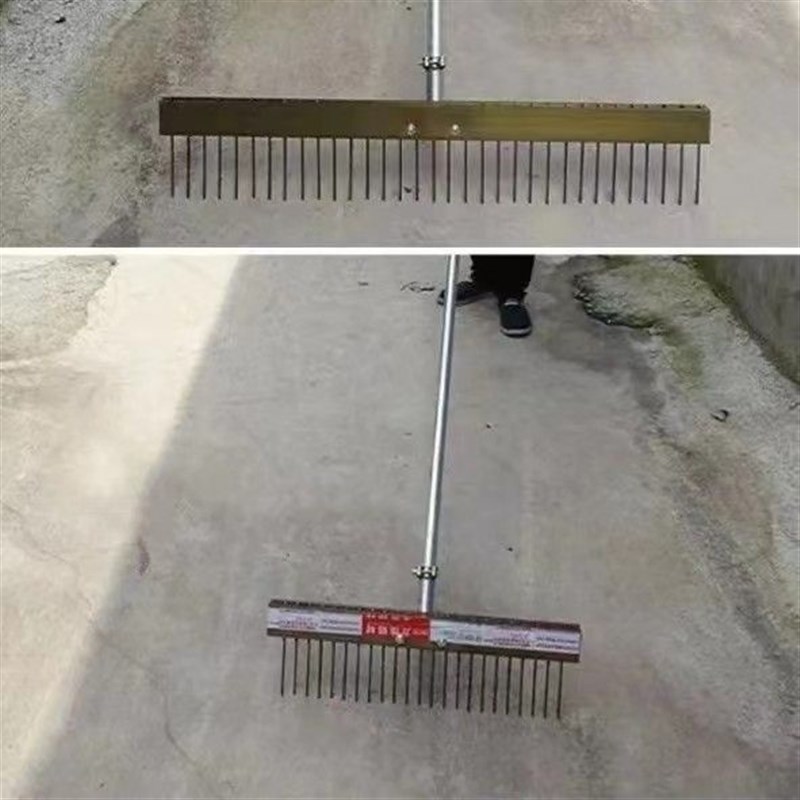 混凝土水泥路面h压纹器地坪手刻纹机印花滚筒滚花压花器拉毛滚轮