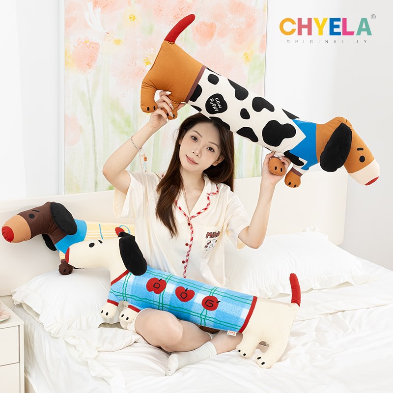 腊肠狗长条抱枕客厅沙发多巴胺办公室靠枕异形创意床头靠垫AS342