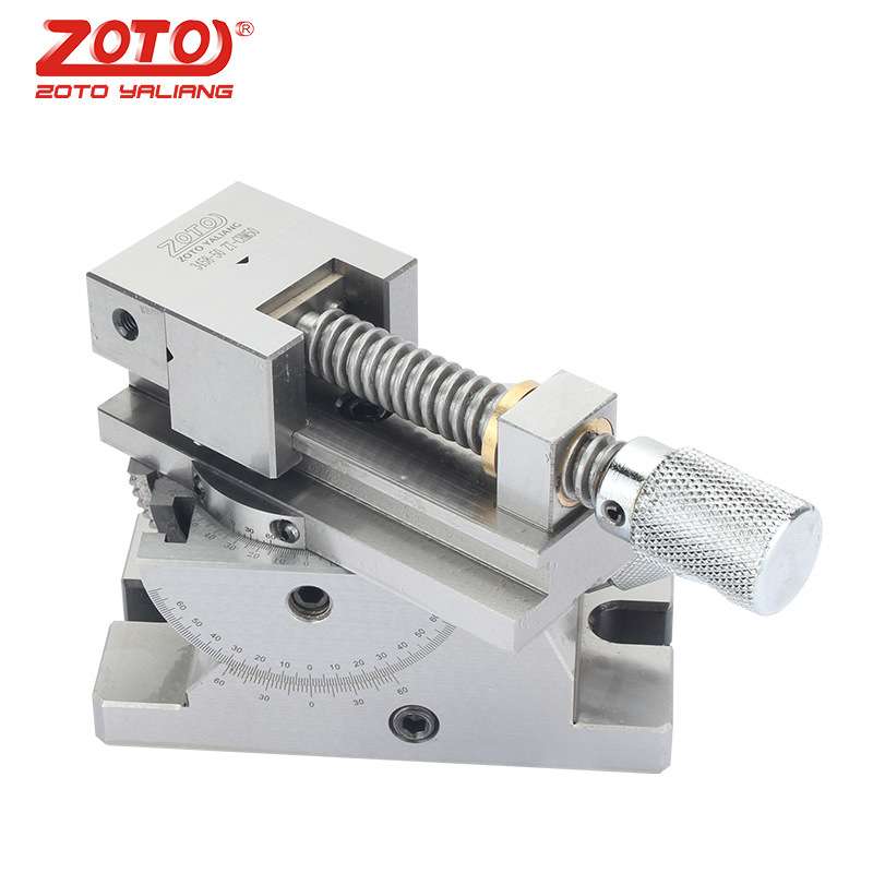 zoto 万向精密平口钳可调式机用角度台钳夹具铣床批士手动台虎钳