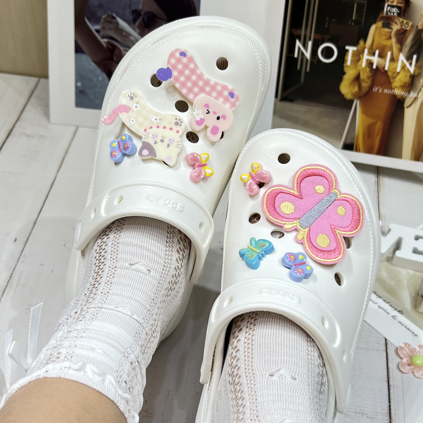 立体可爱卡通DIY鞋子鞋花ins