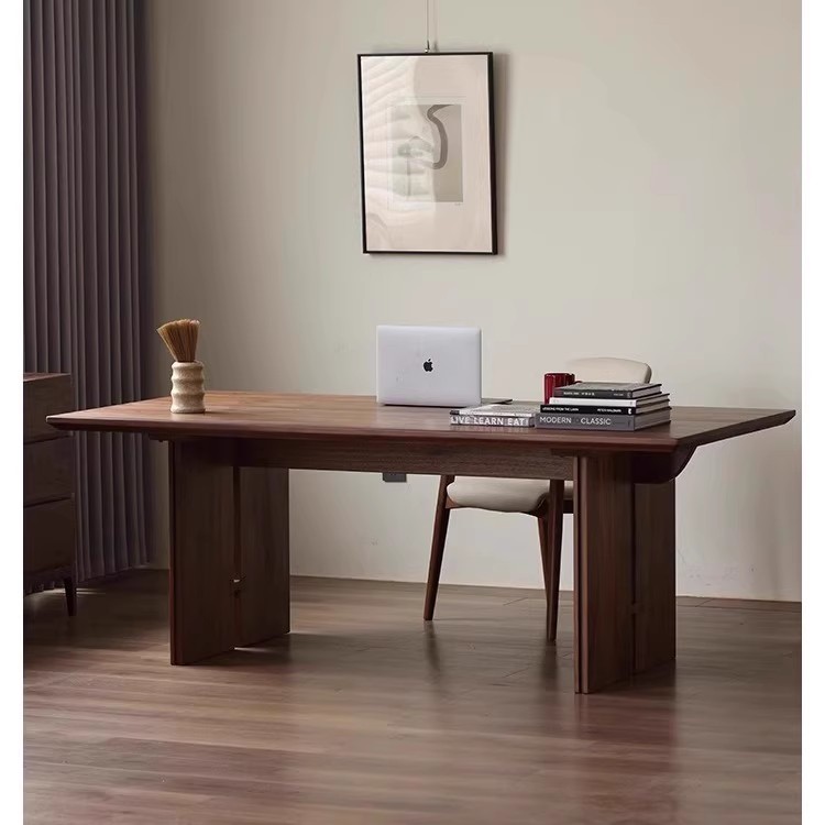 三马家具“原野书桌”北美黑胡桃木书桌 工作台办公桌 家用大板桌