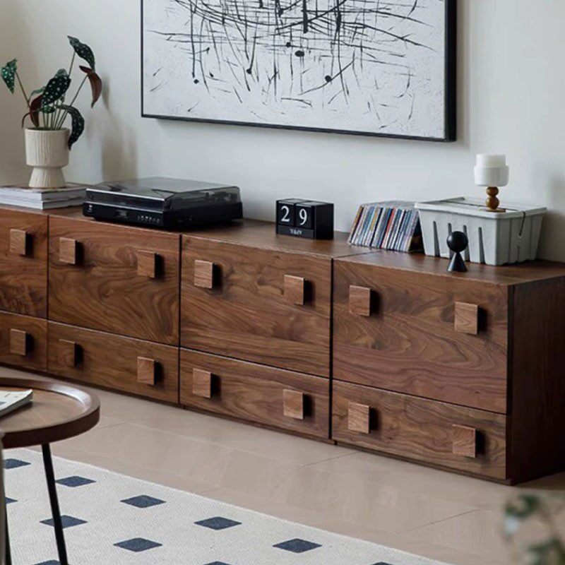 三马家具“光澜柜”北美黑胡桃木卡门柜组合模块柜卧室床头储物柜