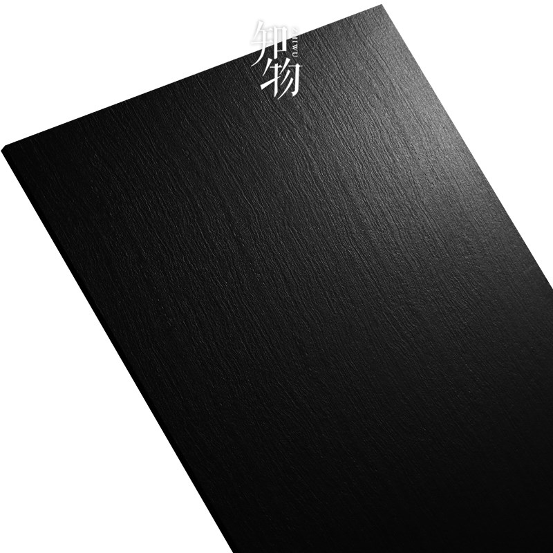 黑色通体砖600x1200 拉丝创意设计款大规格工程瓷砖餐厅大堂地砖