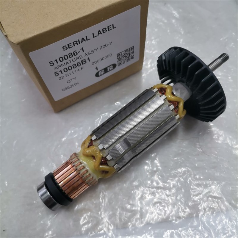 牧田角磨机配件9553HN/9553HB/9555HN/9555HB磨光机通用原装转子