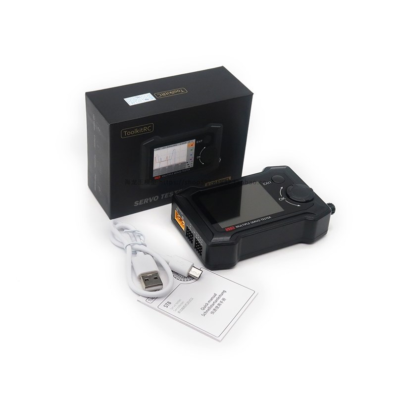 ToolkitRC ST8 8通道舵机综合测试仪4独立接口信号测试电流采集器