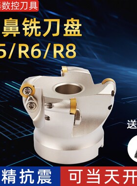 EMR R5R6R8圆鼻铣刀盘BT40加硬平面50 63 80 100数控加工中心EPR