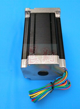 雕刻机步进电机86BYGH450C-06,轴颈14mm/12.7mm/12N.M长151MM马达