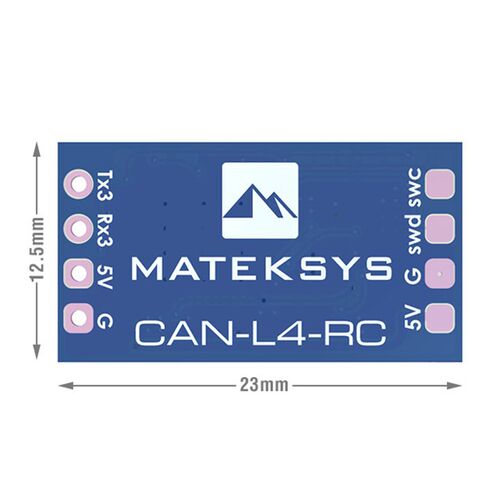 MATEK AP_PERIPH CAN RC INPUT ADAPTER CAN-L4-RC 输入适配器