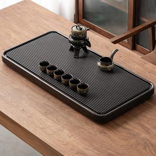 实木茶台茶具茶托盘电木简约长方形排水式 茶盘家用2023新款 干泡台