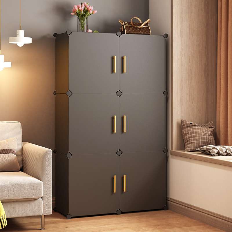 一梯一户门口鞋柜简易家用室内防尘鞋子收纳神器省空间出租屋用塑