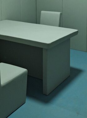 谈话室防撞聚乙稀纳米棉软包审询讯问室留置中心阻燃防撞墙面软包