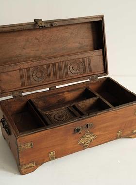 印度进口储物小木盒钥匙收纳摆件摆件家居饰品客厅装饰摆件礼物