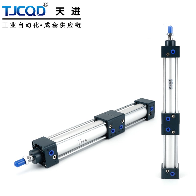 TJCQbD天进标准气缸大推力SCTJ多行程倍力气缸带磁/40X50X63X80