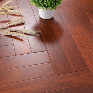 印茄木菠萝格纯实木人字拼地板家用锁扣耐地热地暖免龙骨厂家直销