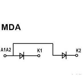 杭州国晶交流防雷配电柜汇流箱防反二极管MDA110A2500V