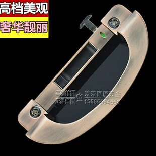 铝合金移门拉手钩锁拉手门窗锁重型拉门锁带拉手锁栓推拉窗门锁扣