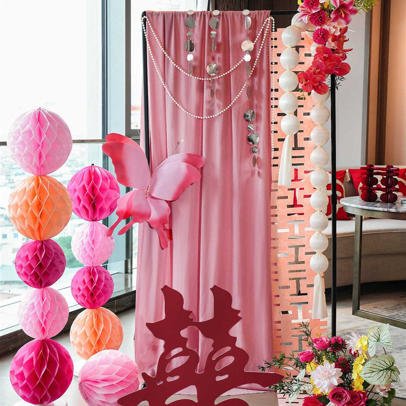 婚房布置套装新房结婚装饰女方卧室吾家有喜订婚宴酒店门口迎宾牌