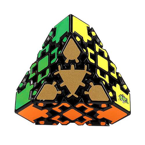 新品蓝蓝六轴切角齿轮魔方异形三角齿轮Gear Truncated Cube魔方