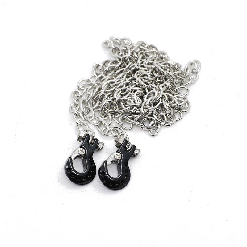 仿真攀爬车SCX10 D90 D110 TF2 Tamiya Traxxas TRX4 拖车链 银链