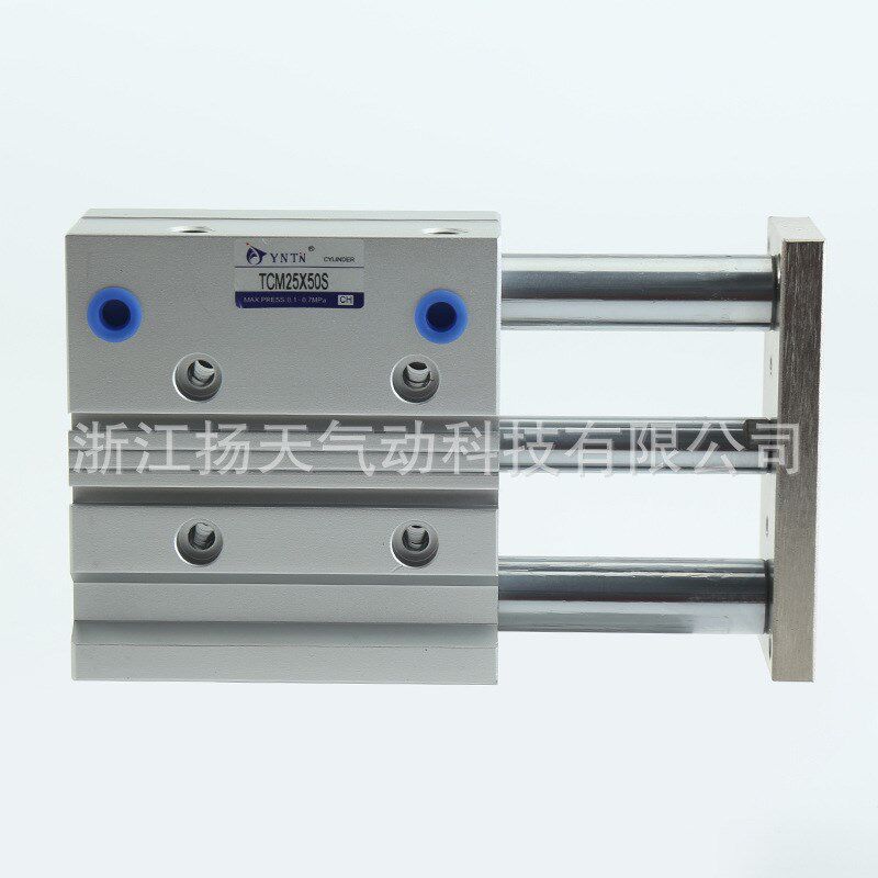 三轴三杆气缸带导杆TCM25X20/30/50/75/100/125/150/175S大推力