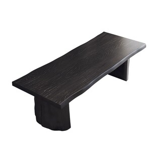 新中式大板泡茶桌子碳化黑色实木桌茶台整板喝茶桌办公室接待桌椅