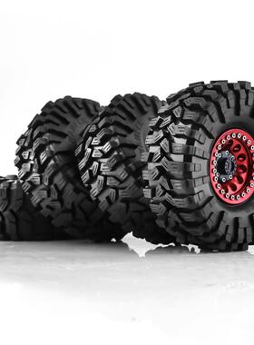 TRX-4 SCX10 RC4WD仿真攀爬车1.9寸金属夹胎轮毂B13 轮毂轮胎套装